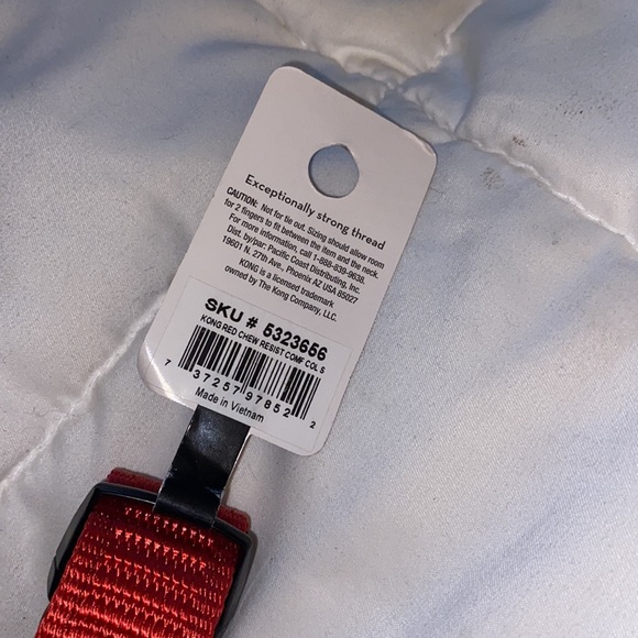 🐶 KONG® S Red Chew Resistant Dog Collar Ultra Durable Pet Pets Leash Dogs NWT - Picture 9 of 9